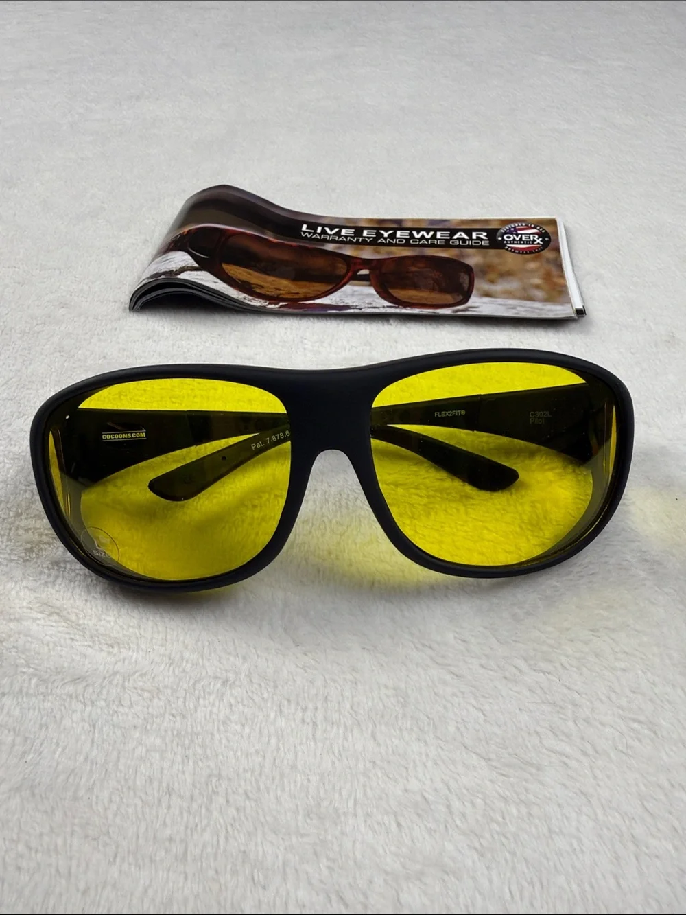 Cocoons Pilot Yellow Lens Sunglasses with Case Size Large